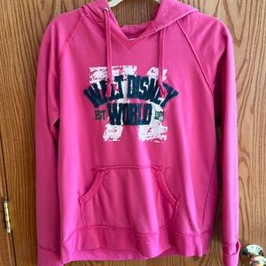 Disney women’s hoodie. Bright pink.